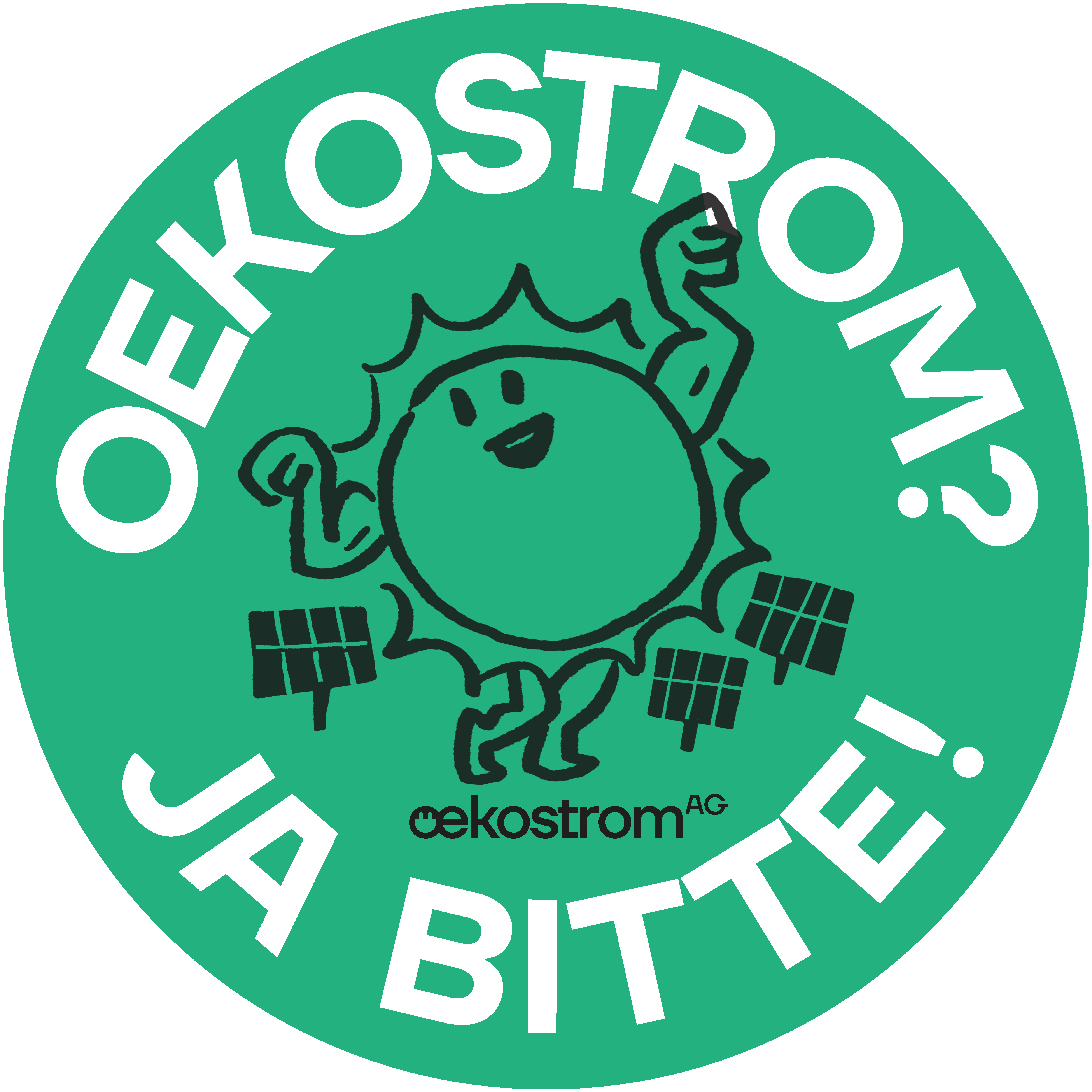 oekostrom AG Green Marketing Packet Sticker